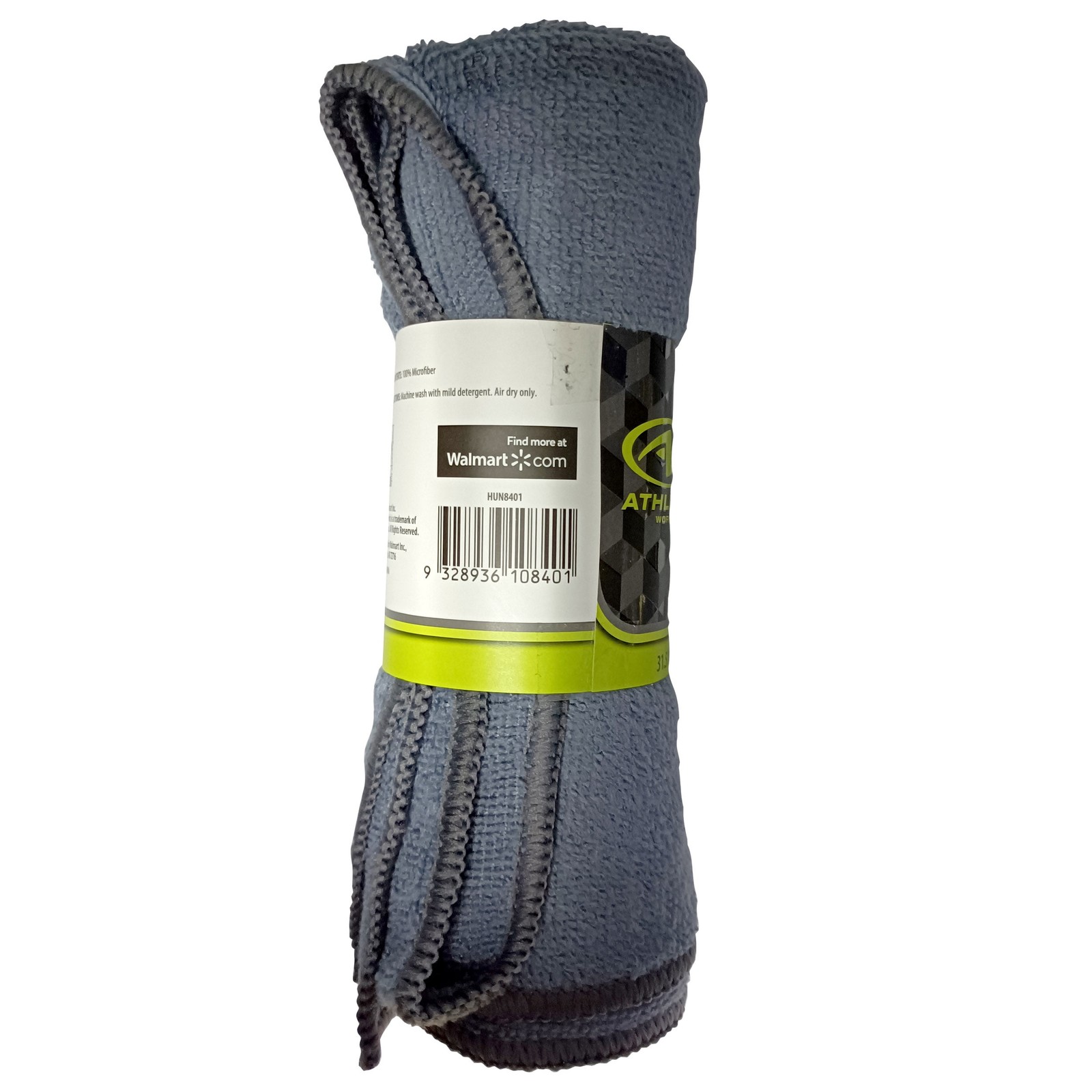 (3 pack) Athletic Works Yoga Microfiber Towel, Charcoal Gray, Size 31.5″ x 16″