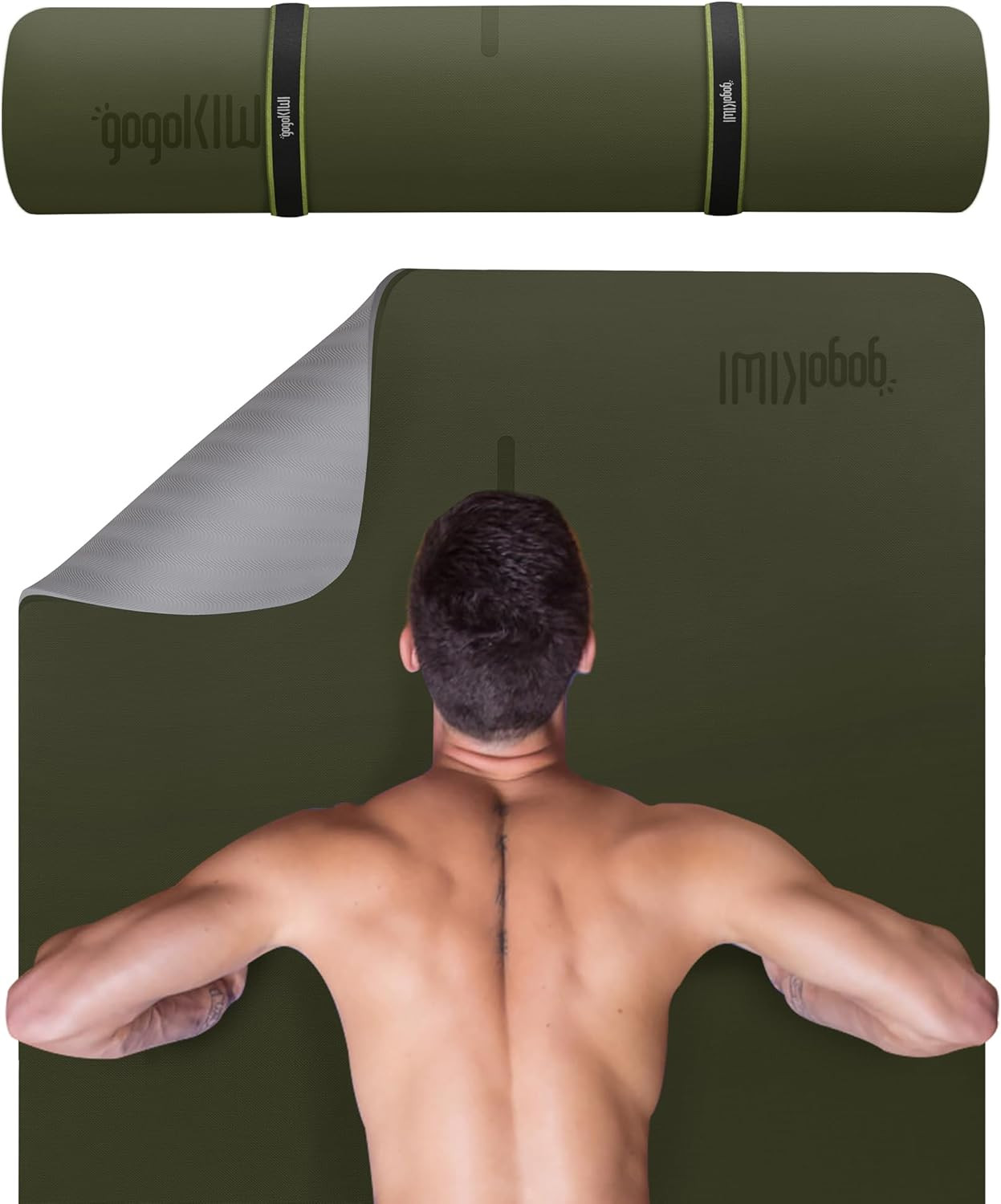 Extra Wide Yoga Mat for Men Women (72″L X 36″W) Non Slip Fitness & Exercise Mat