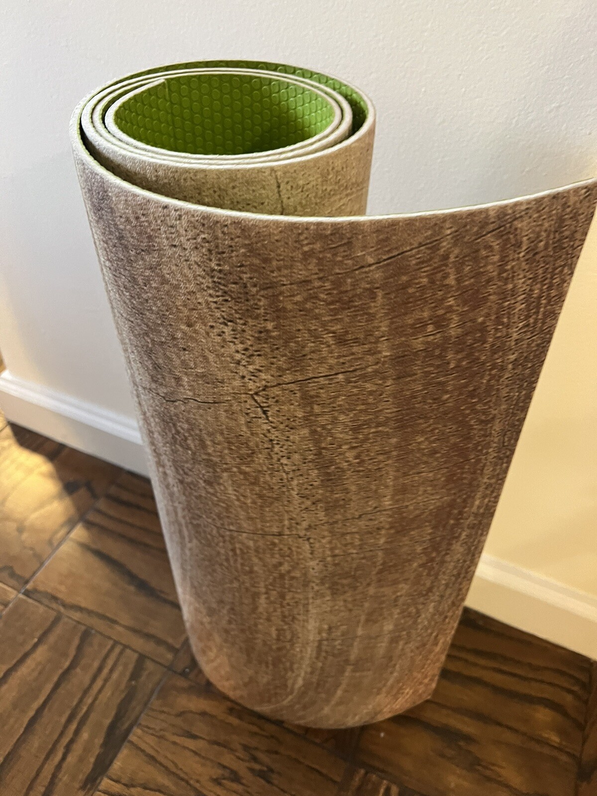 Yoga Mat Kess Inhouse Susan Sanders Aging Wood Tree 72” x 24”