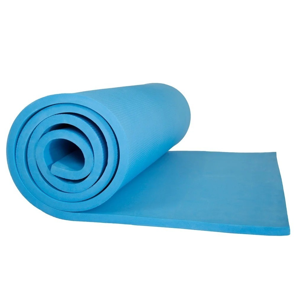 Non Slip Yoga Mat Lightweight With Carry Strap Exercise Pilates Outdoor Camping