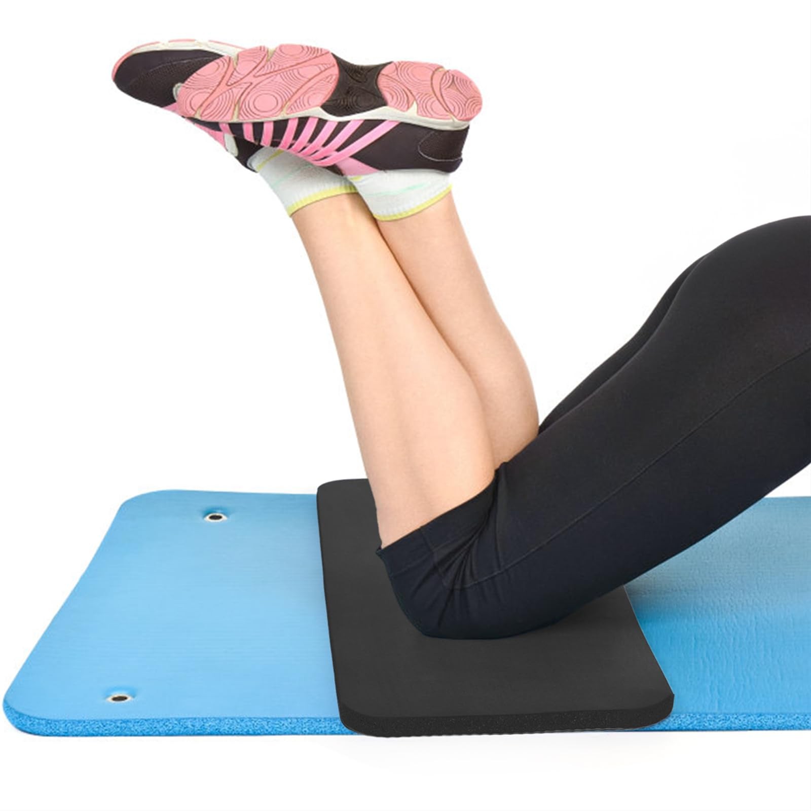 3 Pack Yoga Knee Pads Cushion, Non-Slip, Extra-Thick, 24x10x0.6, 3-Color