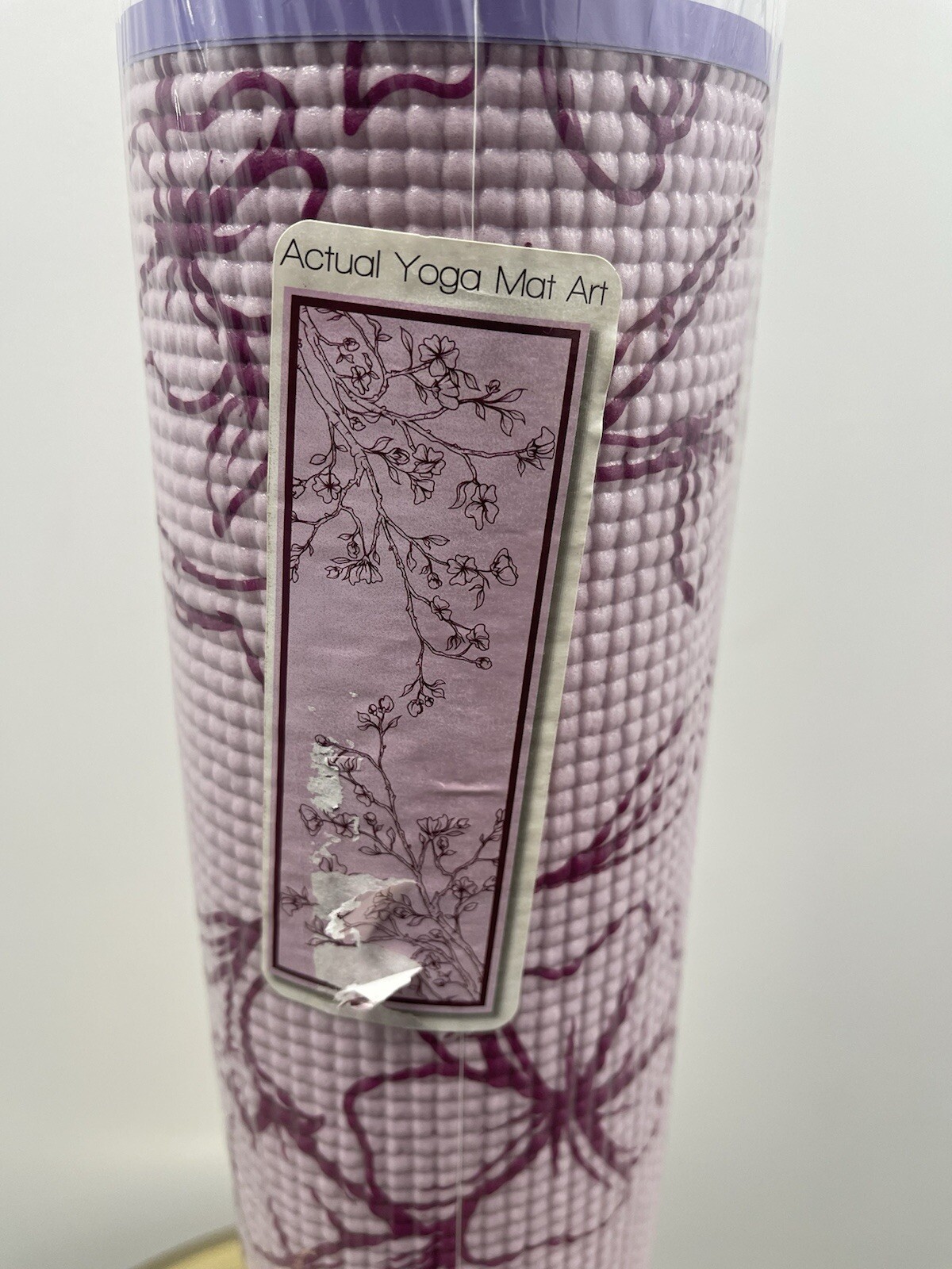 LOTUS BODY ESSENTIALS 24”x68” Basic Yoga Mat with Adjustable Carry Strap, Purple