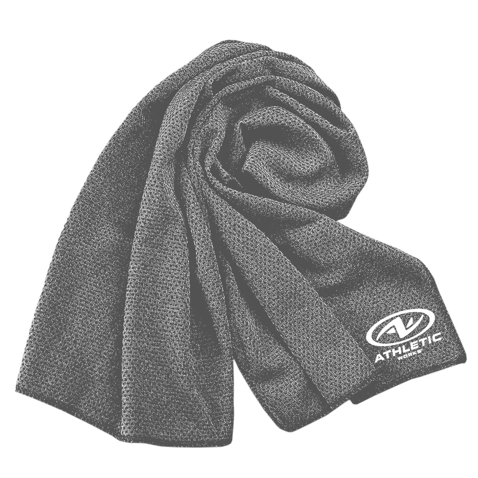 Athletic Works Yoga Soft Microfiber Towel, Charcoal Gray, Size 31.5″ x 16″