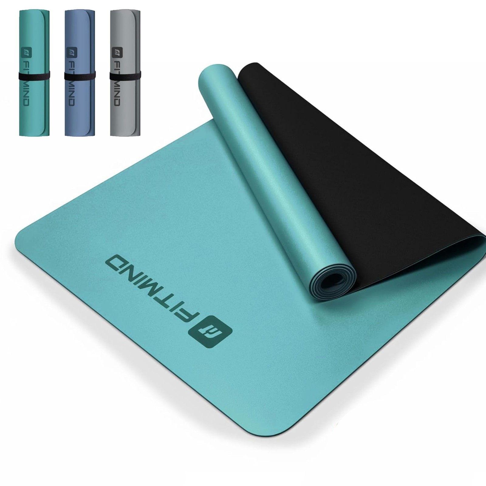 Professional PU Rubber Yoga Mat, Double-Sided Non Slip Sweat Resistant Exerci…