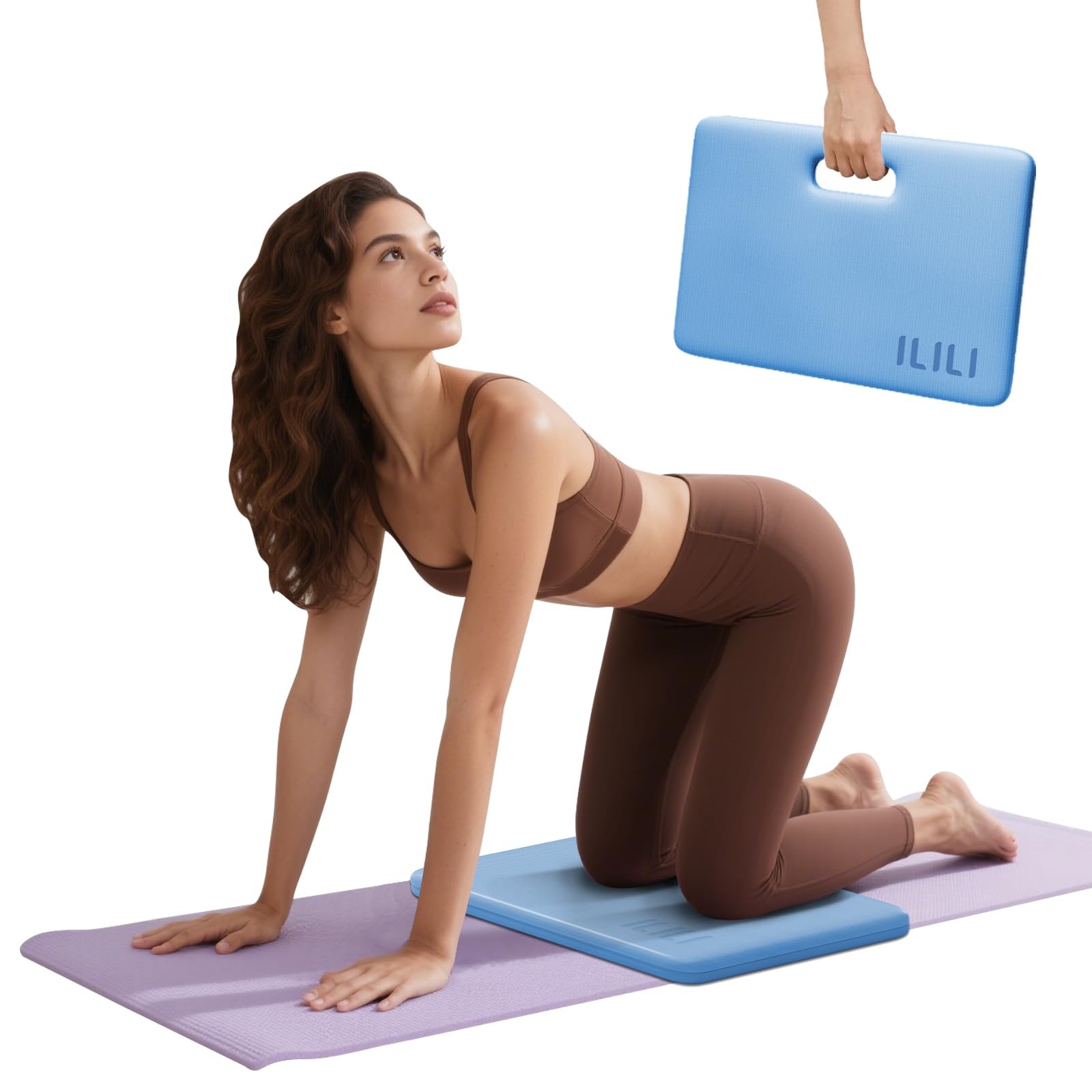 Yoga Knee Pad Foldable, TPE Soft Cushion 1inch for Knee Push-ups, Plank Pad, …