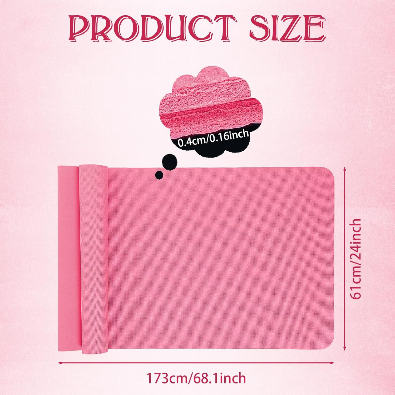 10 Pack Yoga Mats Bulk, 68” X 24” X 4Mm Thick Yoga Mats for Kids and Adult Gym