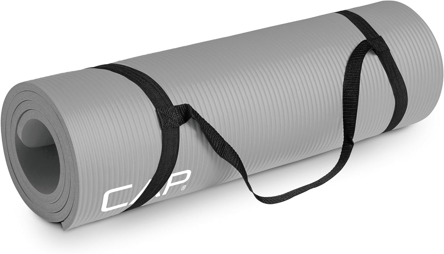 1/2-Inch High Density Exercise Yoga Mat with Strap – Multiple Options