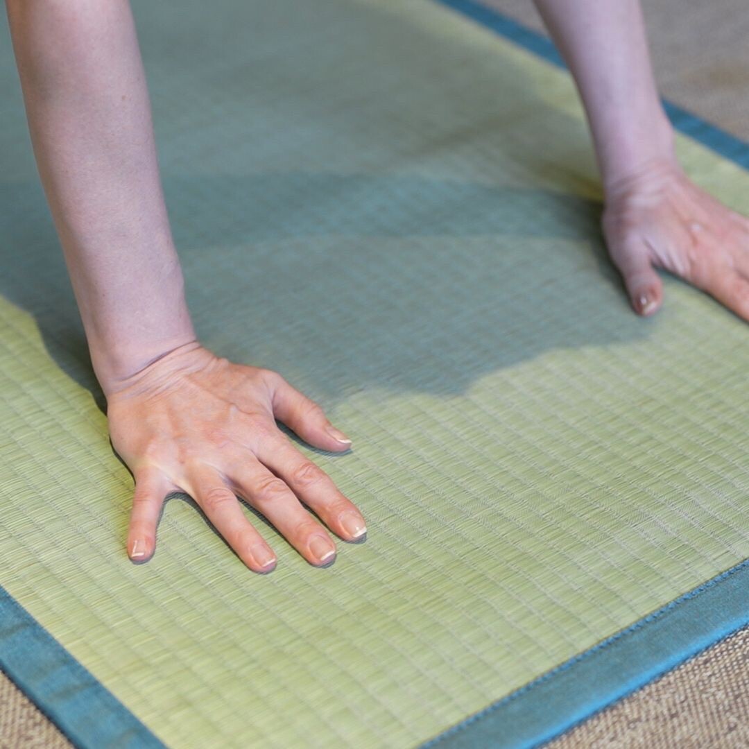 Tatami Zen Mat Herringbone – Japanese Igusa Yoga ＆ Meditation Mat for Relaxation