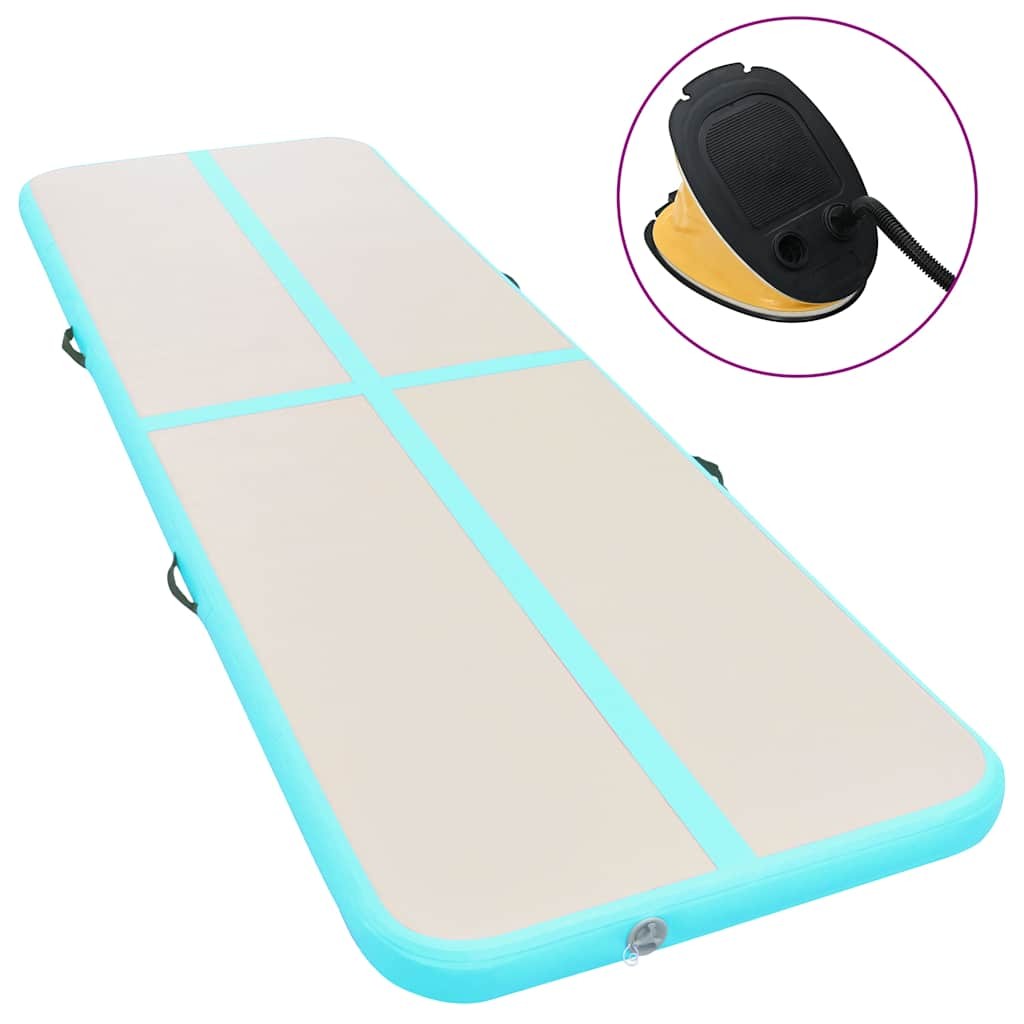 Gymnastics Mat with Pumps Inflatable 400x100x10 cm PVC G