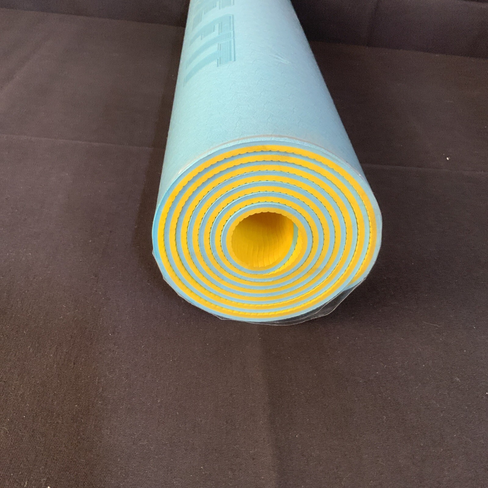 ™ Ridge Fit Double Sided Workout Mat Blue/yellow 183cm X 61cm Thickness 6mm
