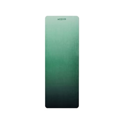 Yoga Mat, 4mm Cushioned Exercise Mat for Yoga, Pilates, Home Jade Ombre Suede