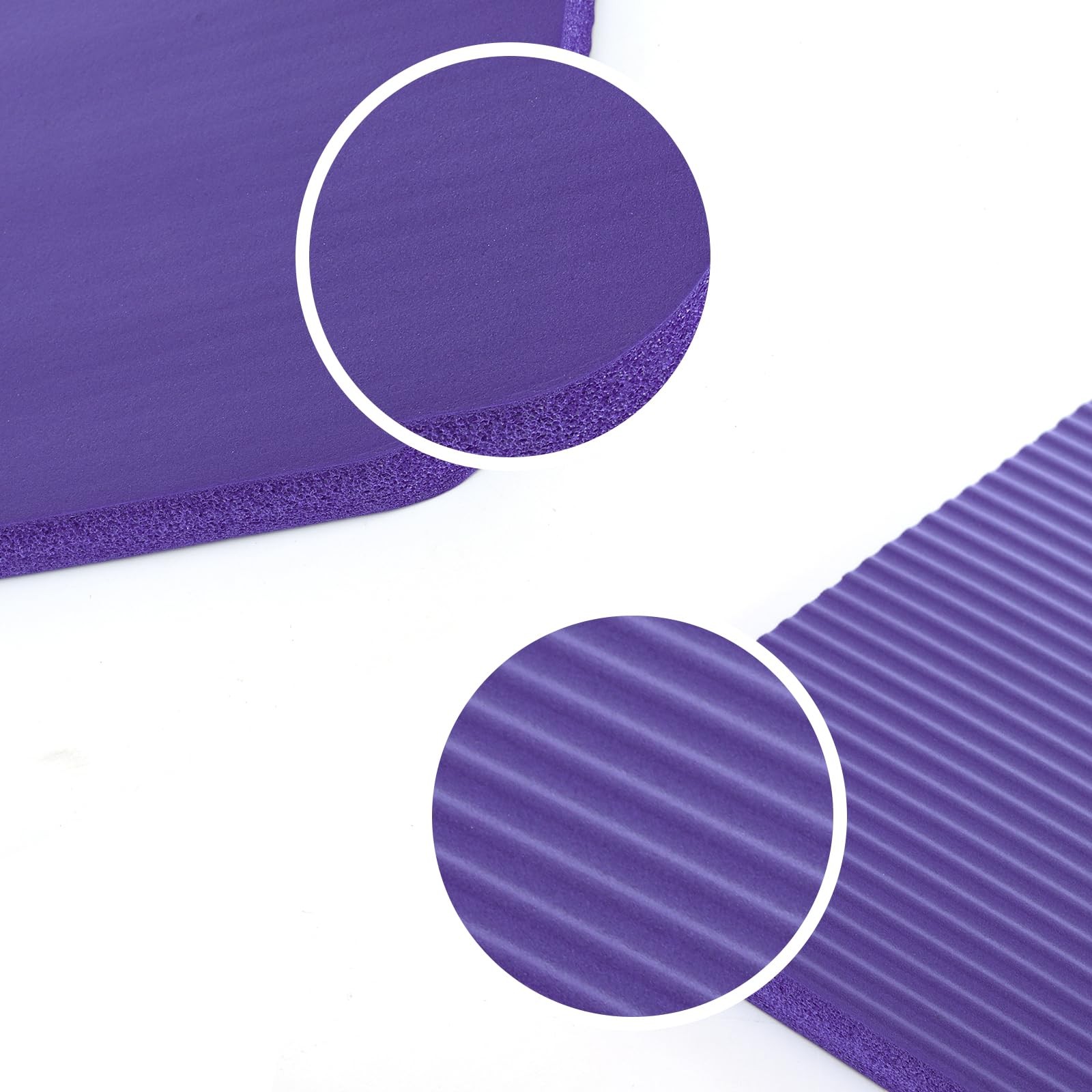3 Pack Yoga Knee Pads Cushion, Non-Slip, Extra-Thick, 24x10x0.6, 3-Color