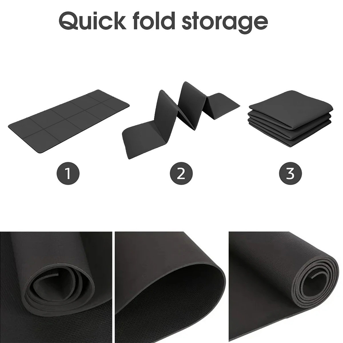 Extra Thick 4mm Exercise Yoga Pilates Mat Gym Fitness, EVA comfortable foam