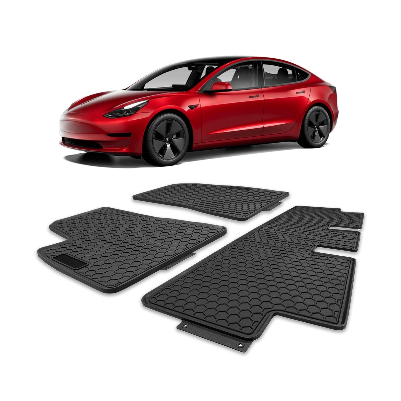 Spurtar for Tesla Model 3 Floor Mats 2017-2026, Car Floor Mats All Weather Au…
