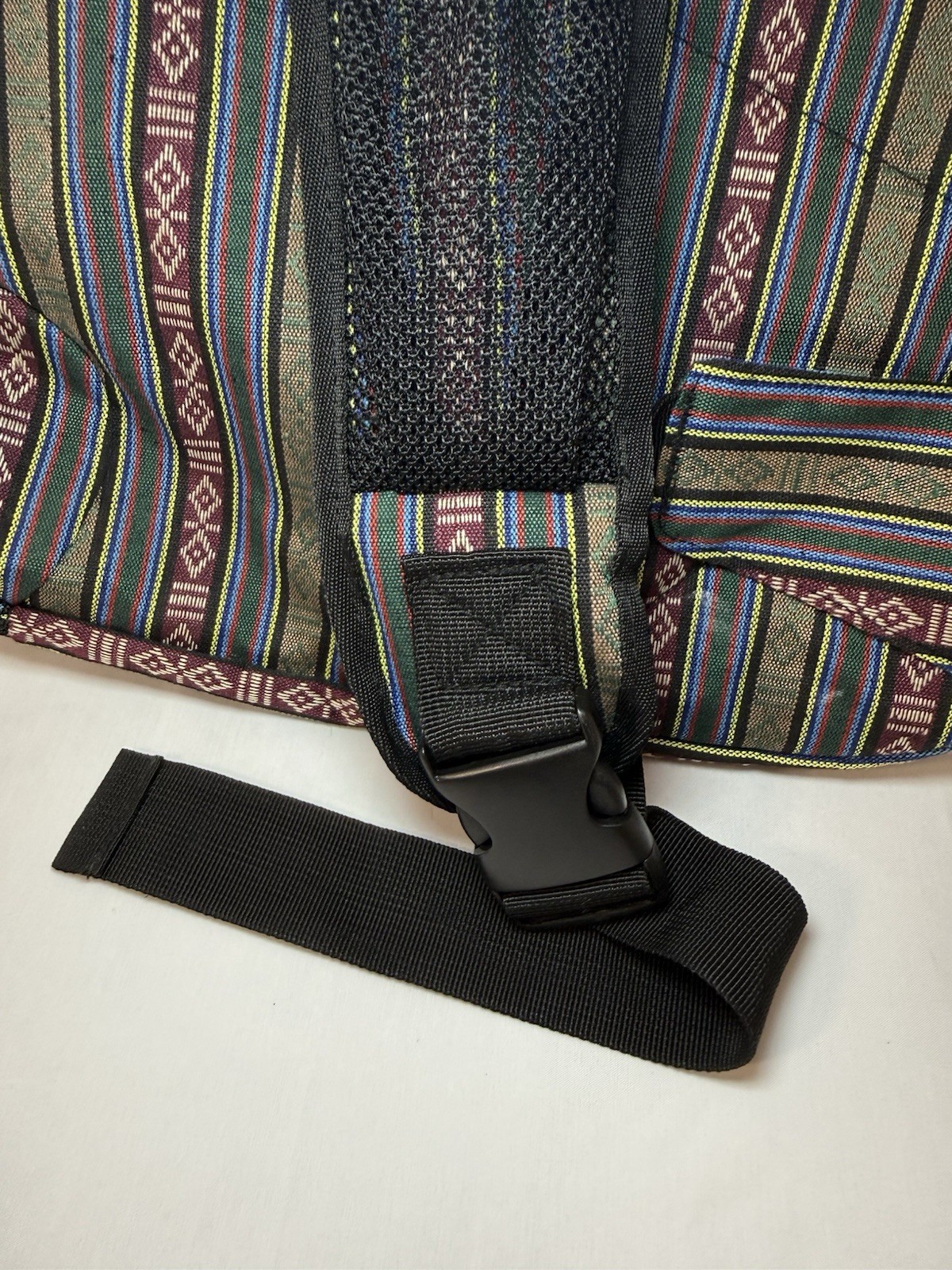 Urorae Yoga Mat Sling Backpack Bag Striped Multi-Color Crossbody Travel Pack