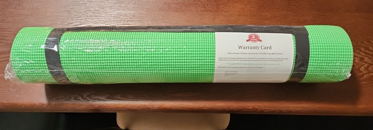 BalanceFrom GoYoga Exercise Foam Yoga Mat – Green NEW UNOPENED!