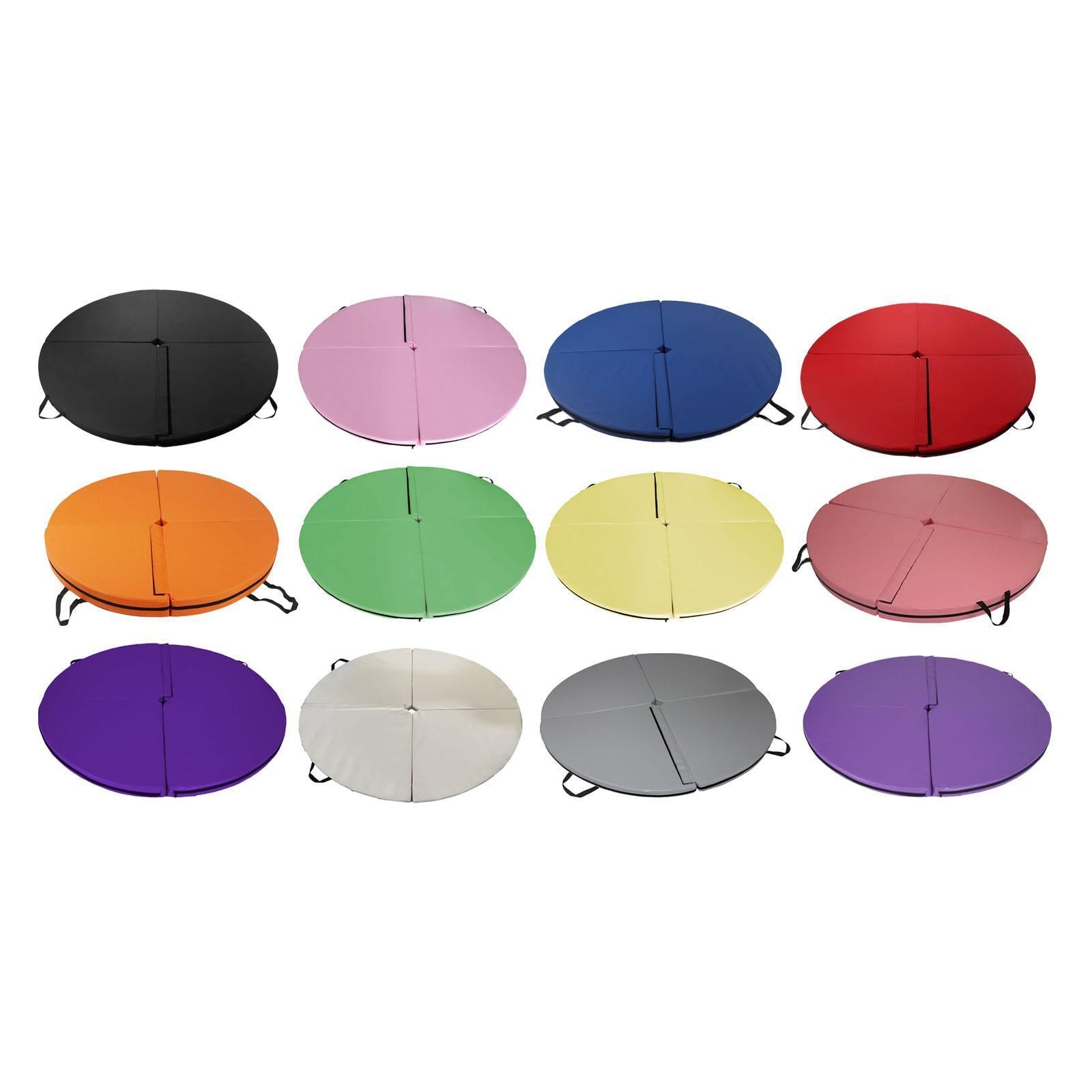 Foldable Pole Dance Mat Versatile Round Yoga Mat for Pilates Outdoor Fitness