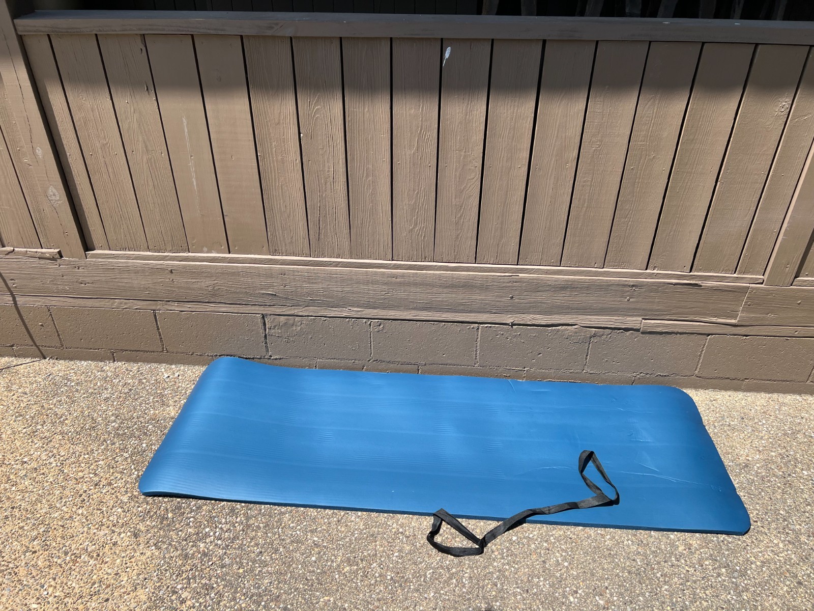 Retrospec Yoga Exercise Mat 1-Inch Thick with Nylon Carry Strap