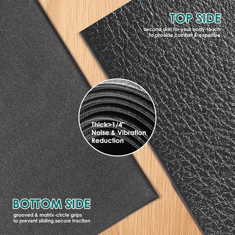 Large Non-Slip Workout Mat Home Gym Cardio Strength Training Exercise Mat New