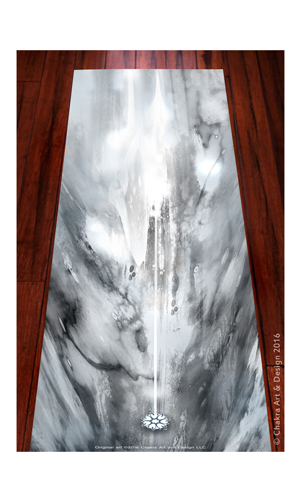 Lunar™ (silver) Spiritual, Artistic, unique chakra yoga mat