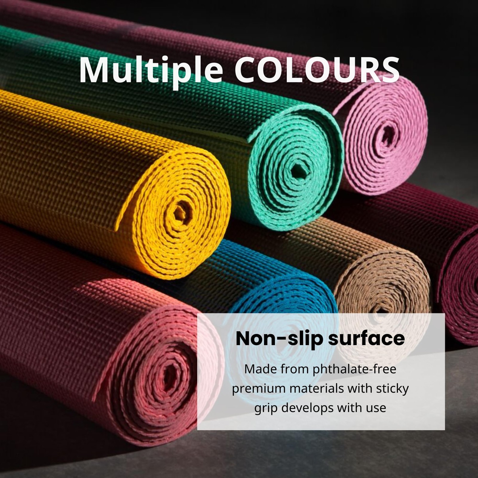 Everyday Yoga Deluxe Mat, Spacious 72″x24″ Non-Slip Yoga Mat for Comfortable …