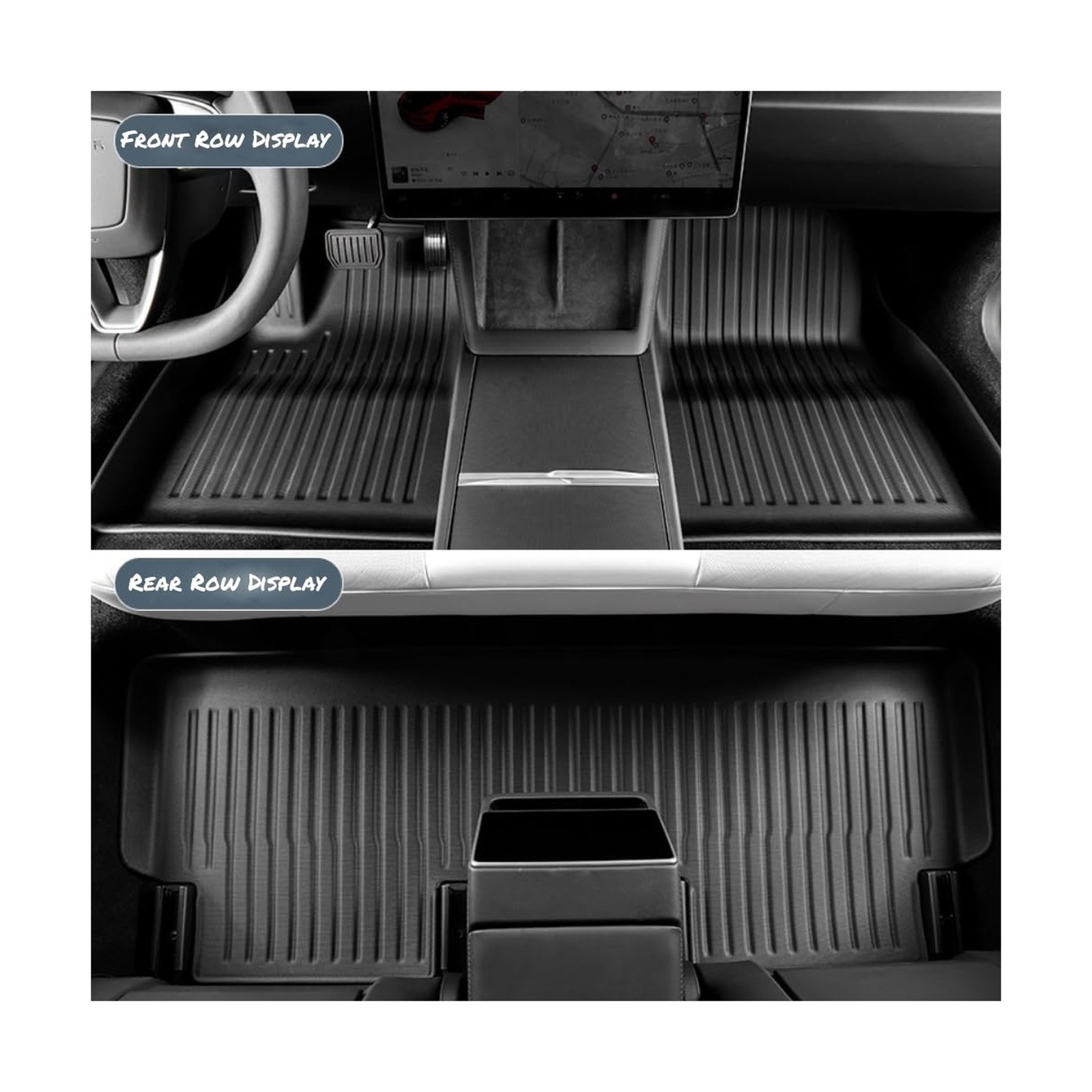 Floor Mats for Tesla Model 3 2024 2023 2022 2021,TPE All Weather Protection F…