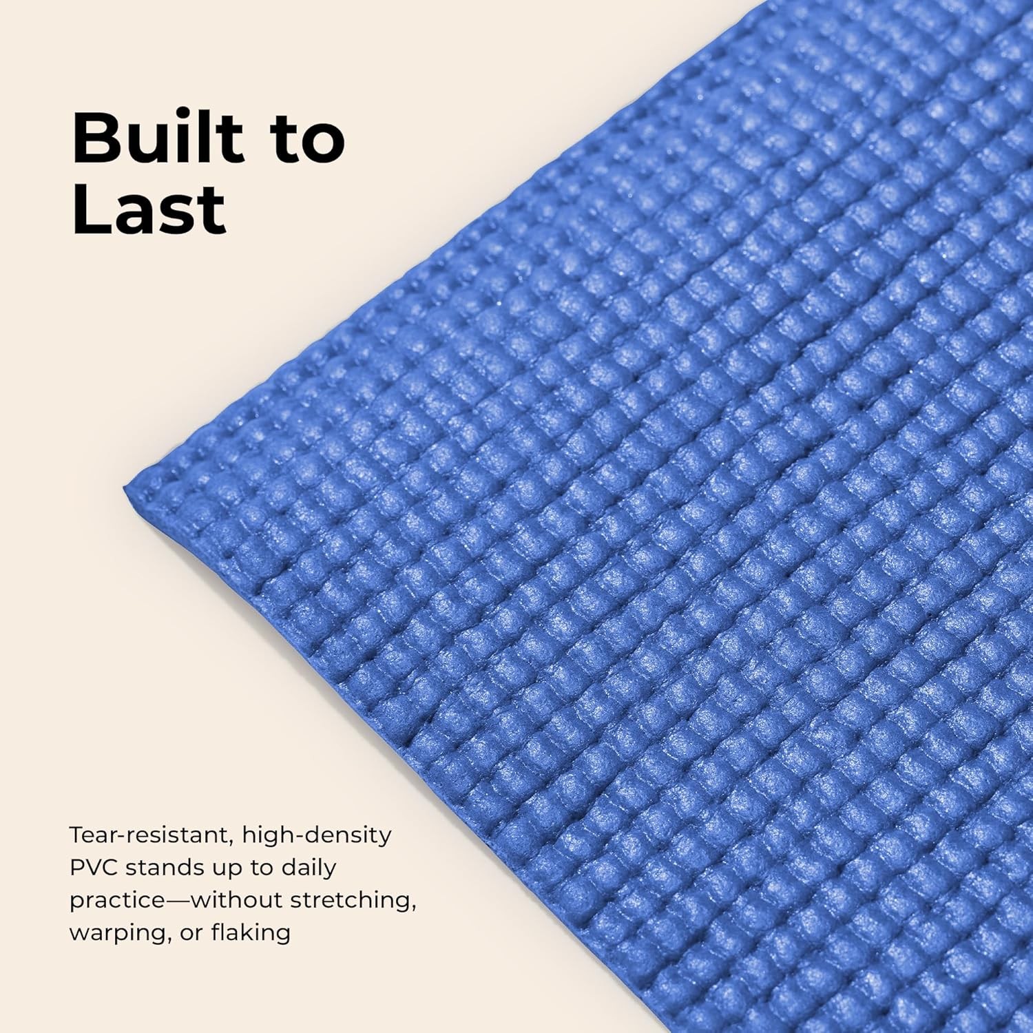 Non-Slip Yoga Mat – Durable Anti-Tear Lightweight Cushioned Support Yoga Pilates