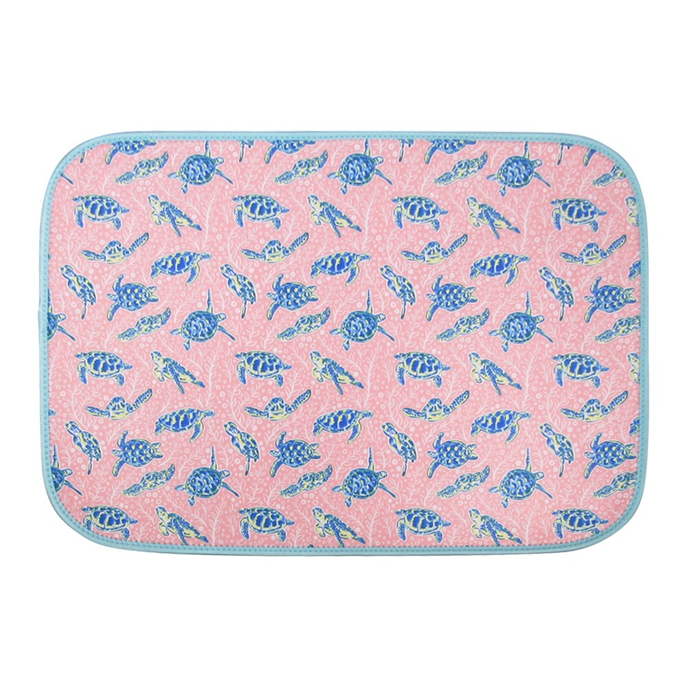 The Coral Palms® Swimsuit Saver Roll-up Neoprene Mat – Solely Sea Turtles