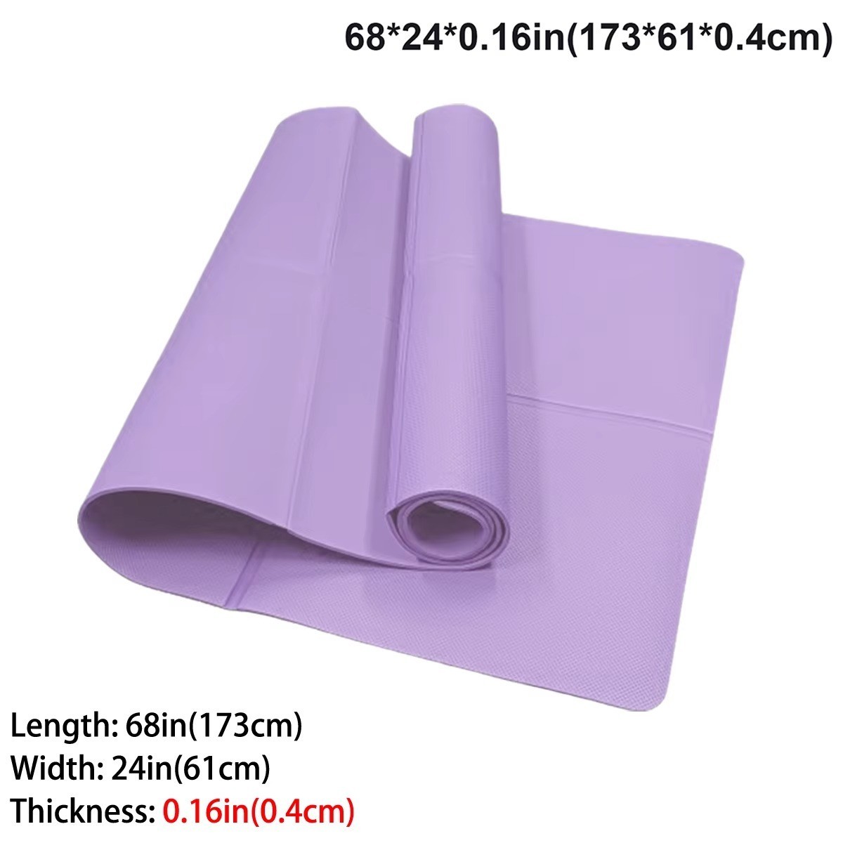 Foldable EVA Yoga Mat 3/4/6mm Eco-Friendly Travel Pilates Fitness Floor Mat