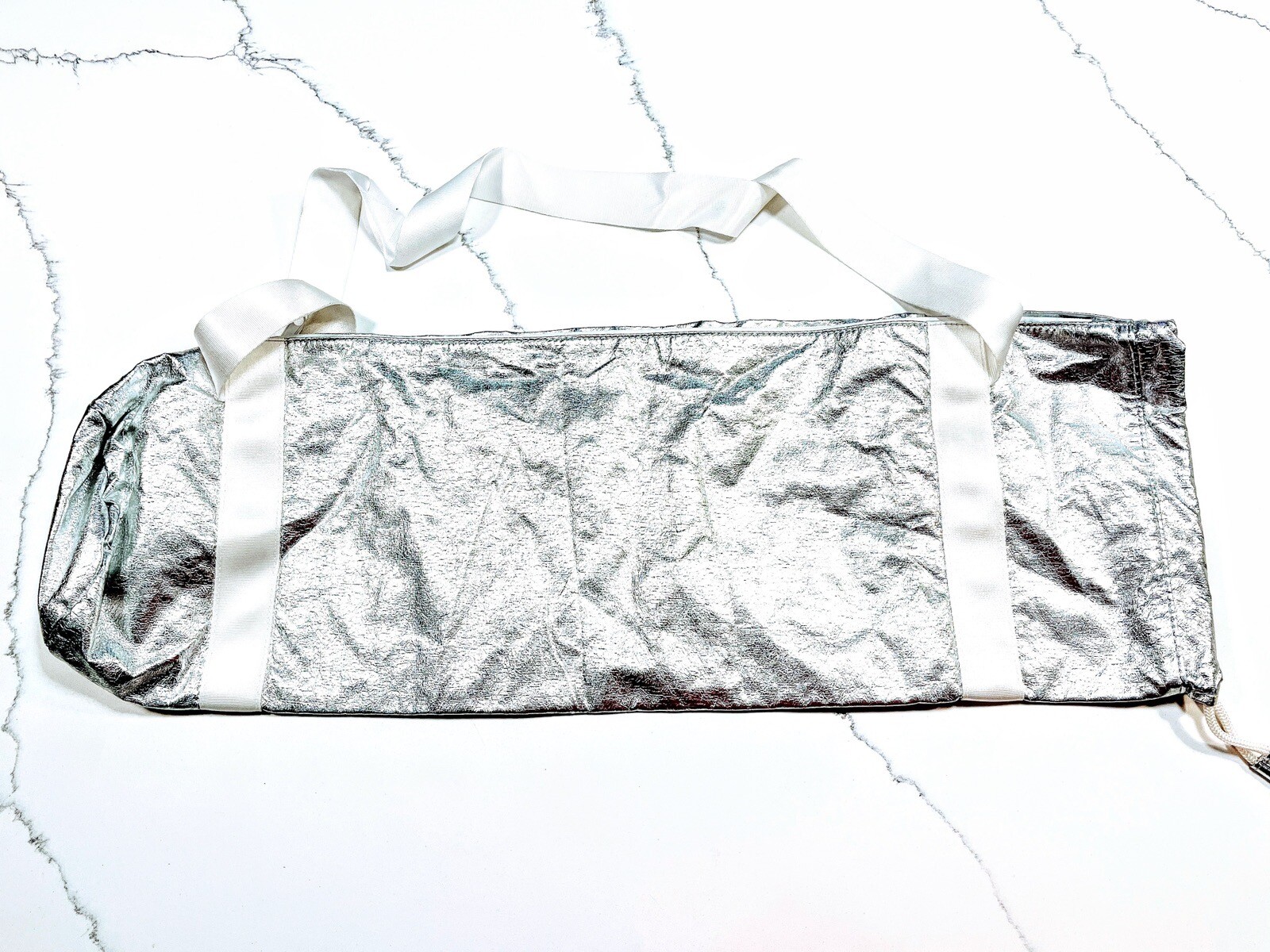 Curves Gym Silver Yoga Mat Bag