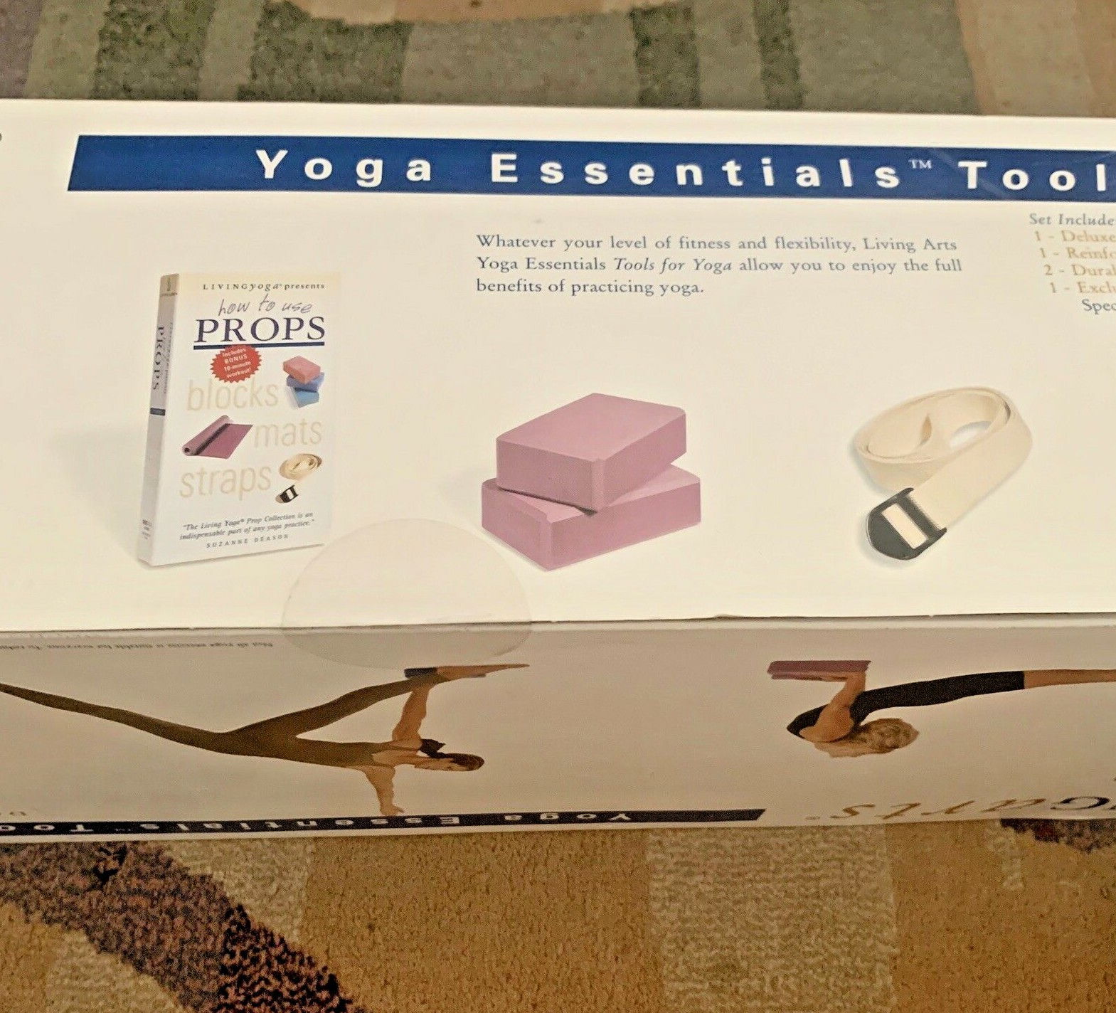 BEGINNERS YOGA MAT, ACCESSORIES, & INSTRUCTIONAL VIDEO Yoga Essentials Tools