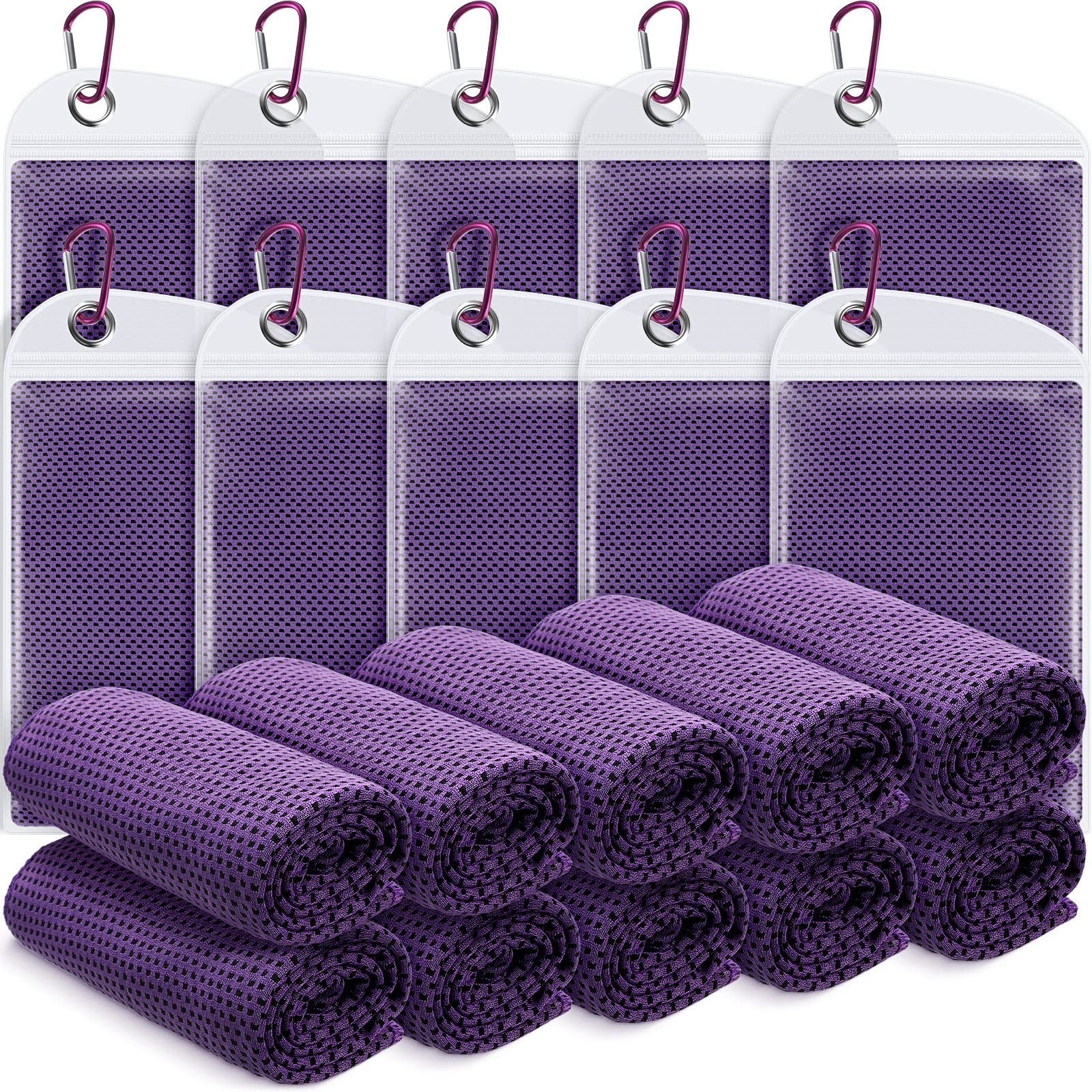 20 Pcs Cooling Towel 40″ x 12″ Ice Towel for Neck and Face Microfiber Chilly …