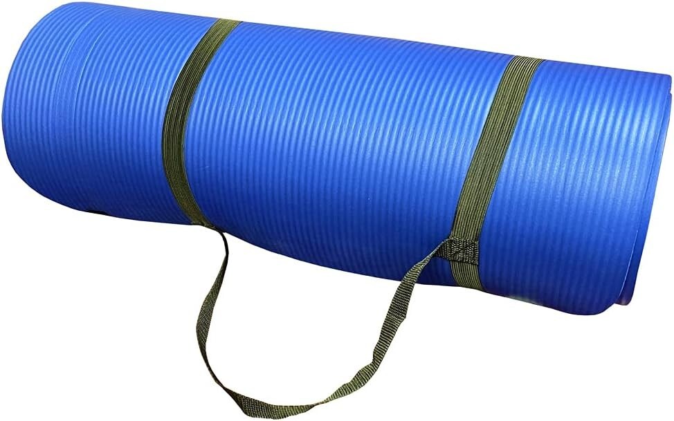 Amber Premium 1/2-Inch Extra Thick Exercise Yoga Mat, Non-Slip Anti-Tear