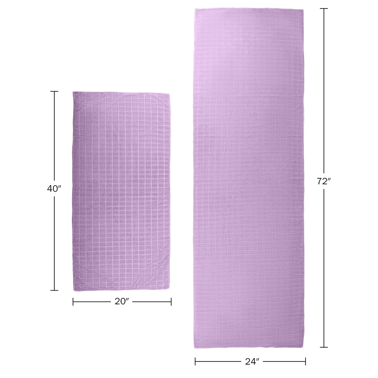 Yoga Towel Set 72×24 Hot Yoga Pilates Exercise Mat Cover Sweat Absorbent