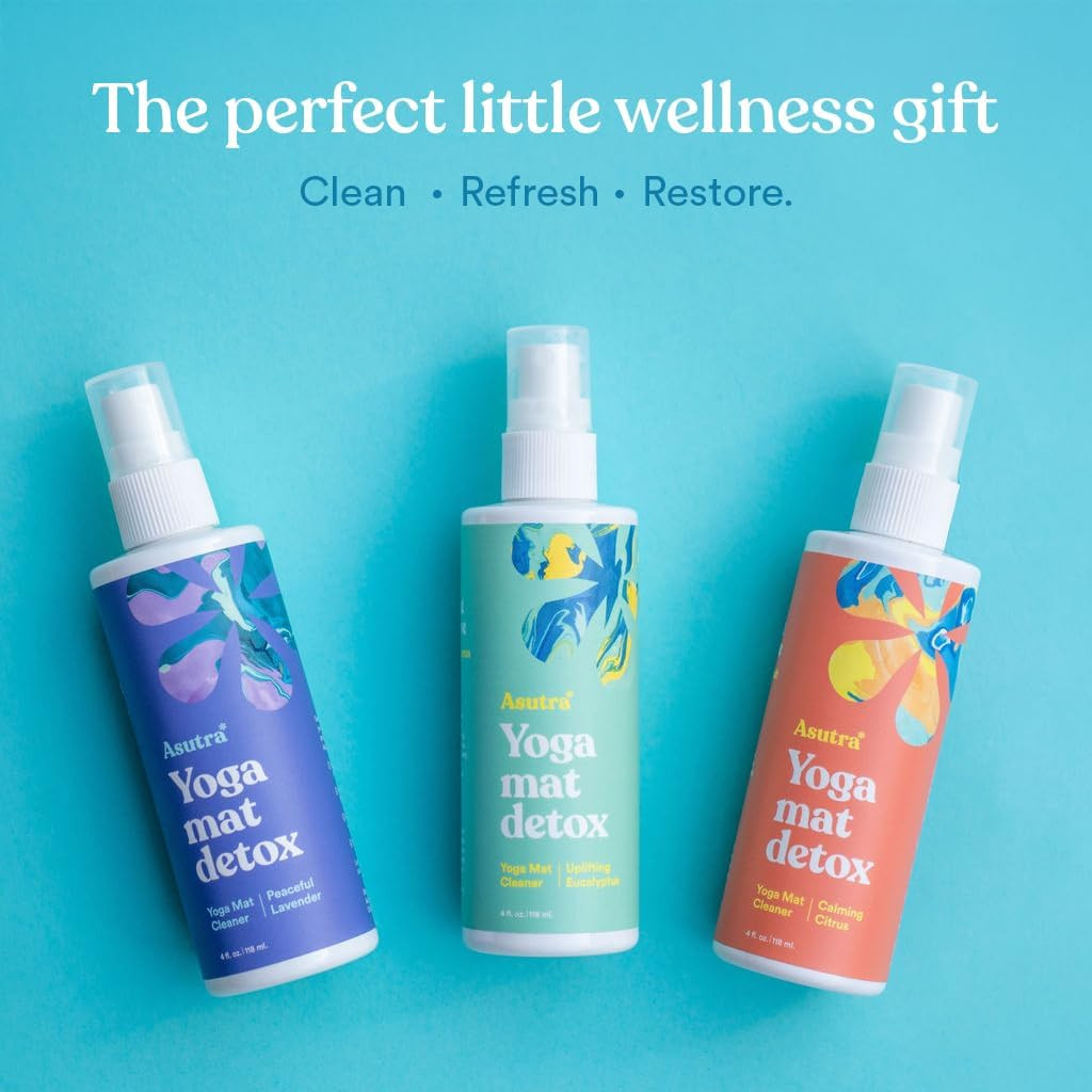Yoga Mat Cleaner Spray – Peaceful Lavender, 4 Fl Oz – Organic Essential Oils