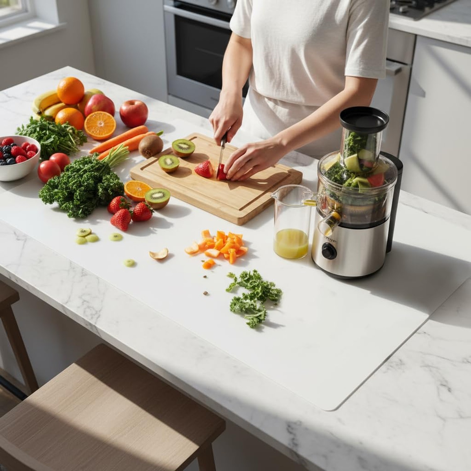Extra Large Silicone Mat for Kitchen Counter 36″ x 24″ Silicone Table Mat for…