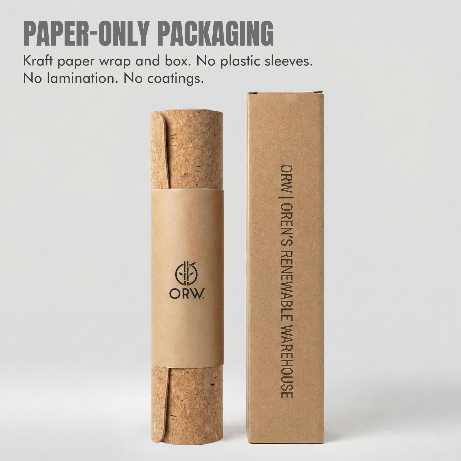 Yoga Mat Natural Cork, Non Slip Yoga Mat for Hot Yoga & Workout, 4mm Thick Na…