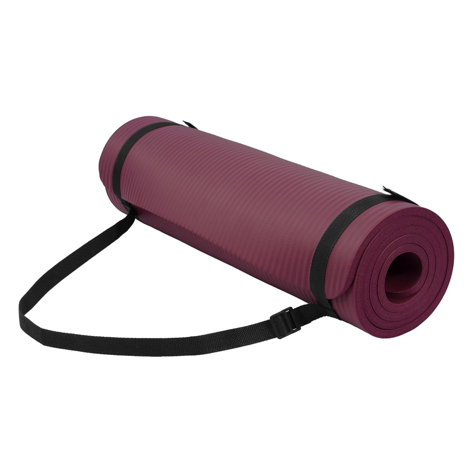 Fitvids 1/2″ Thick High Density Exercise Yoga Mat, Carrying Strap (Open Box)