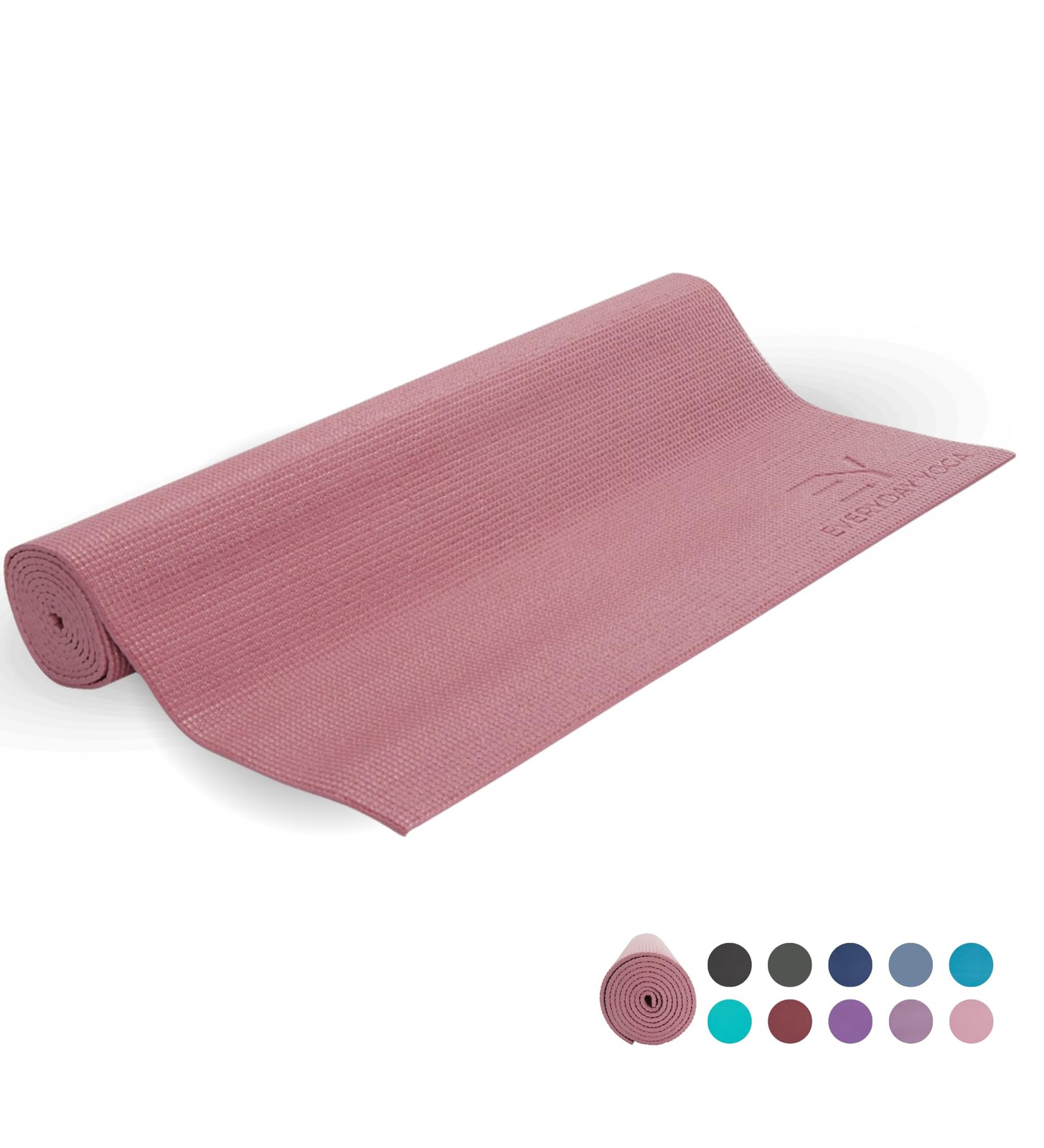 Everyday Yoga Deluxe Mat, Spacious 72″x24″ Non-Slip Yoga Mat for Comfortable …