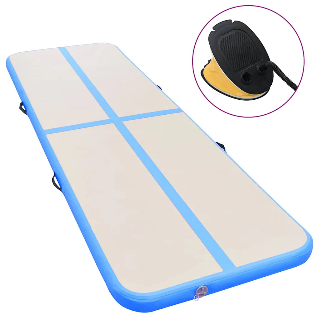 Gymnastics mat with pumps inflatable 400x100x10 cm PVC B
