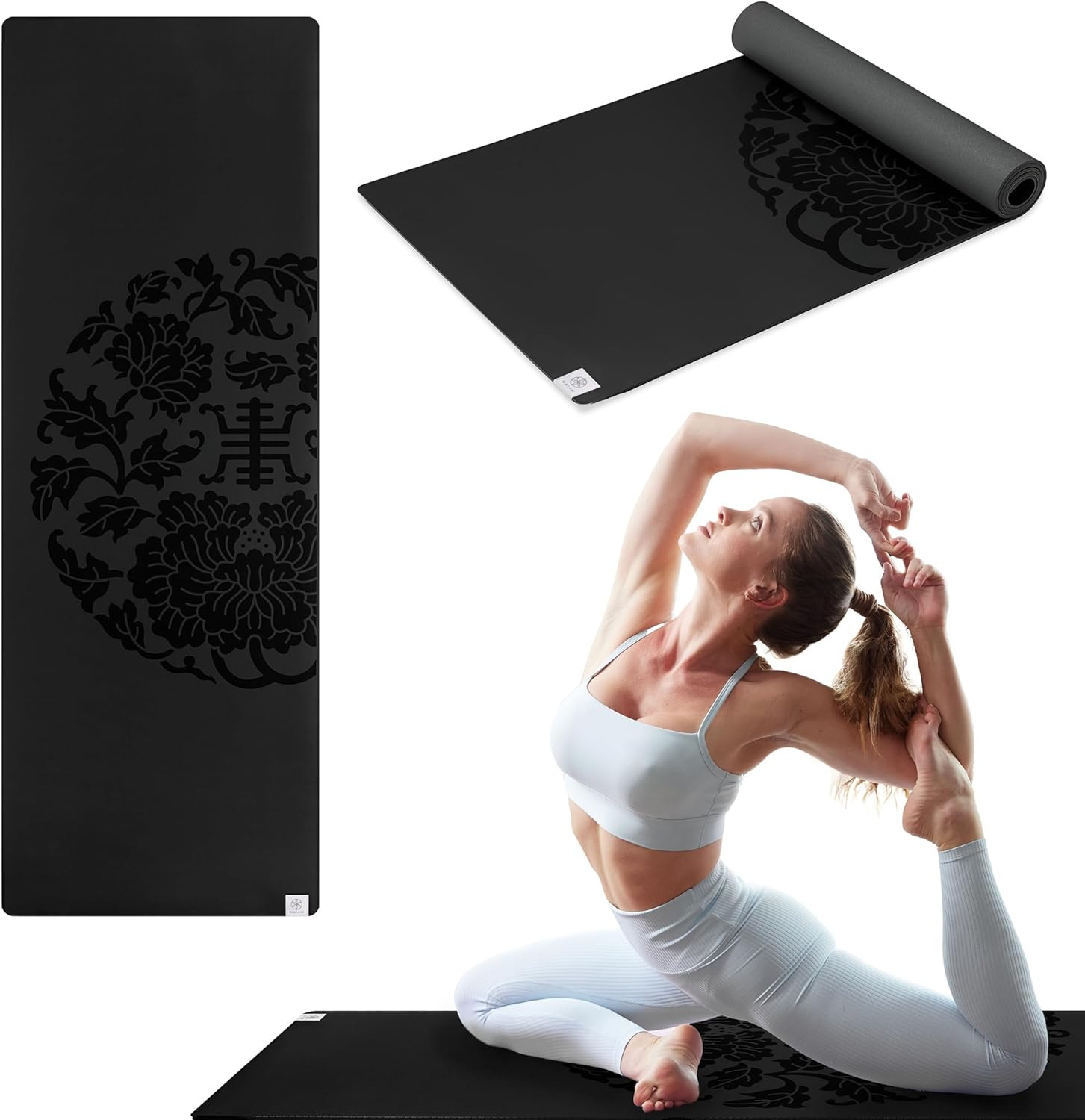 Dry-Grip Yoga Mat – 5Mm Thick Non-Slip Exercise & Fitness Mat for Standard or Ho