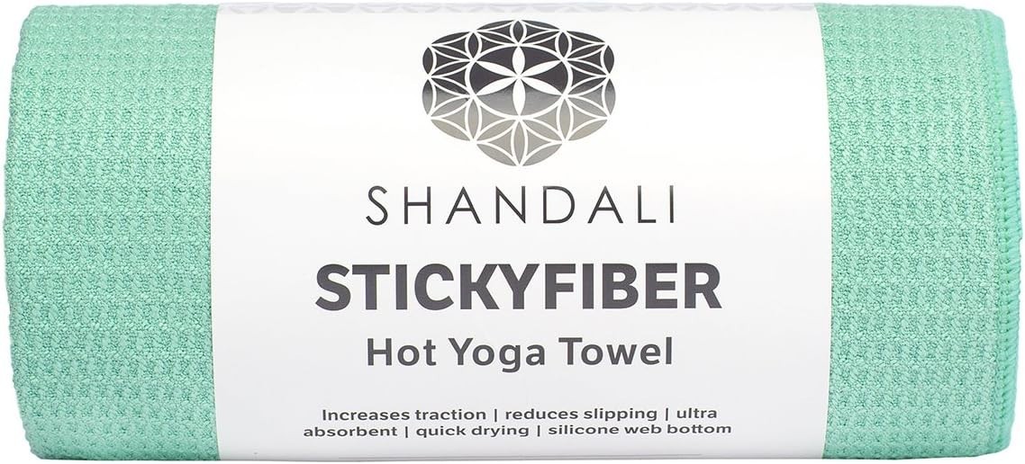 Hot Yoga Towel – Mat-Sized, Microfiber, Super Absorbent, Anti-Slip, Injury Fr…