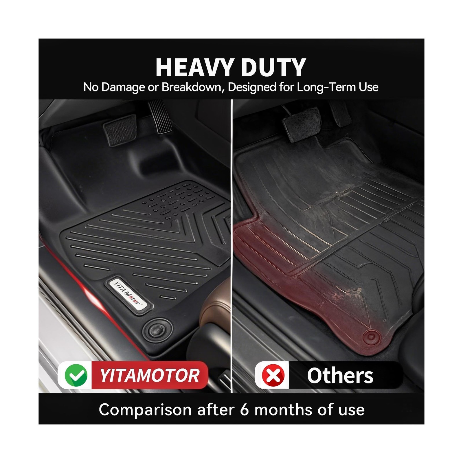 YITAMOTOR Floor Mats Compatible with 2019-2026 Chevrolet Silverado 1500/GMC S…
