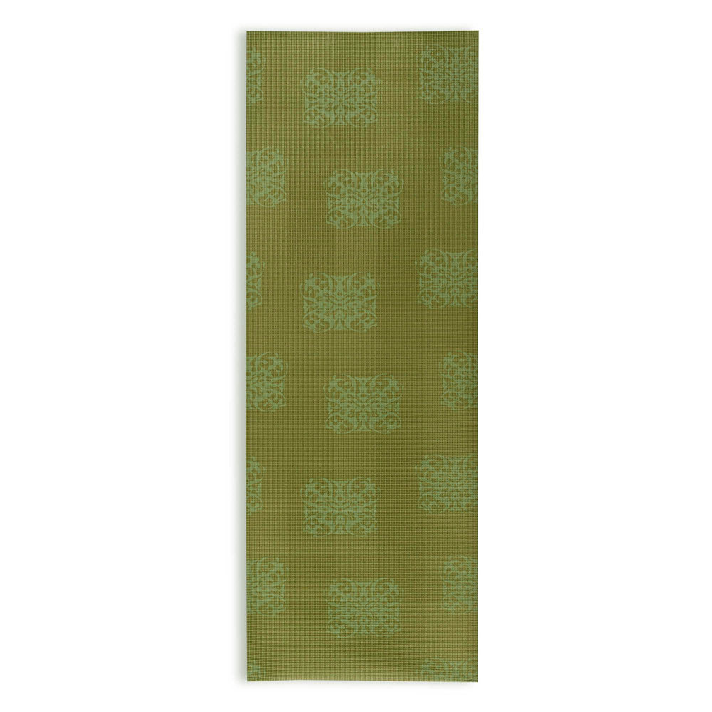 Empower Fitness Printed Yoga Mat with Clutch Pilates Mat Olive Green 24″x68″ NEW