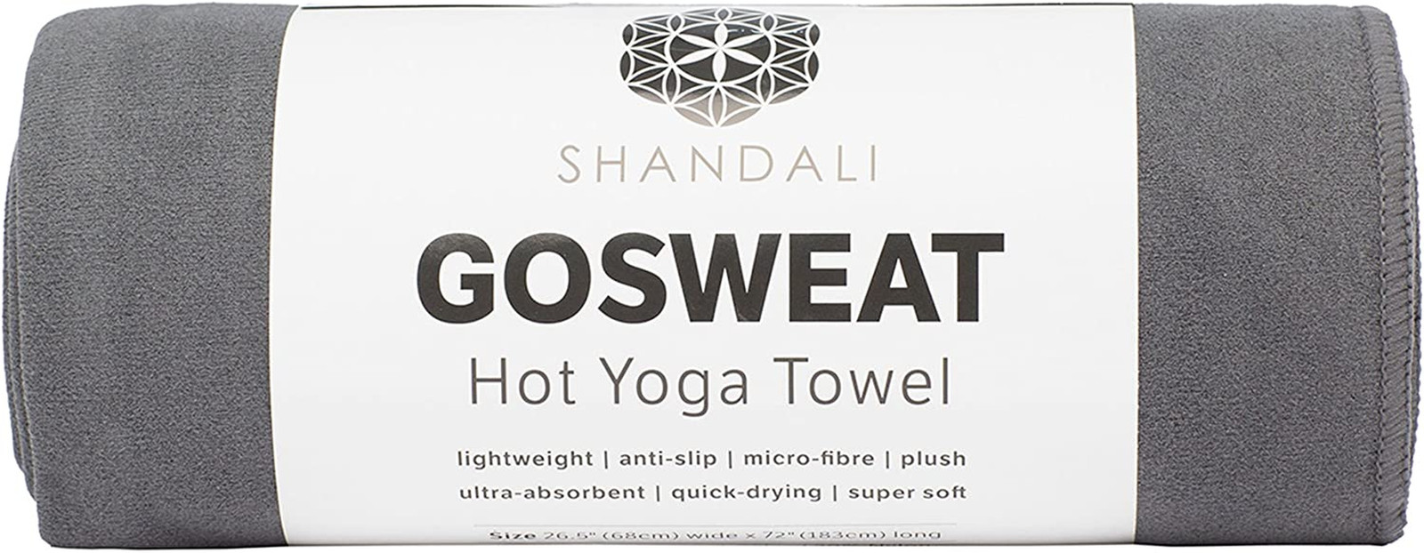 Gosweat Non-Slip Hot Yoga Towel with Super-Absorbent Soft Suede Microfiber in Ma