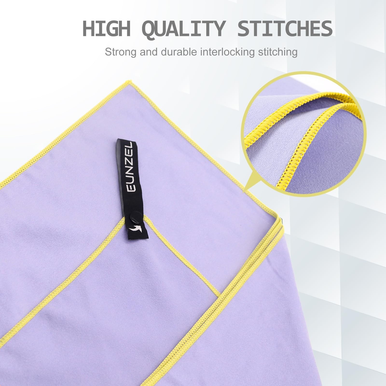 4 Set Quick Dry Camping Towel, Microfiber Travel Towel Super Absorbent Fast D…