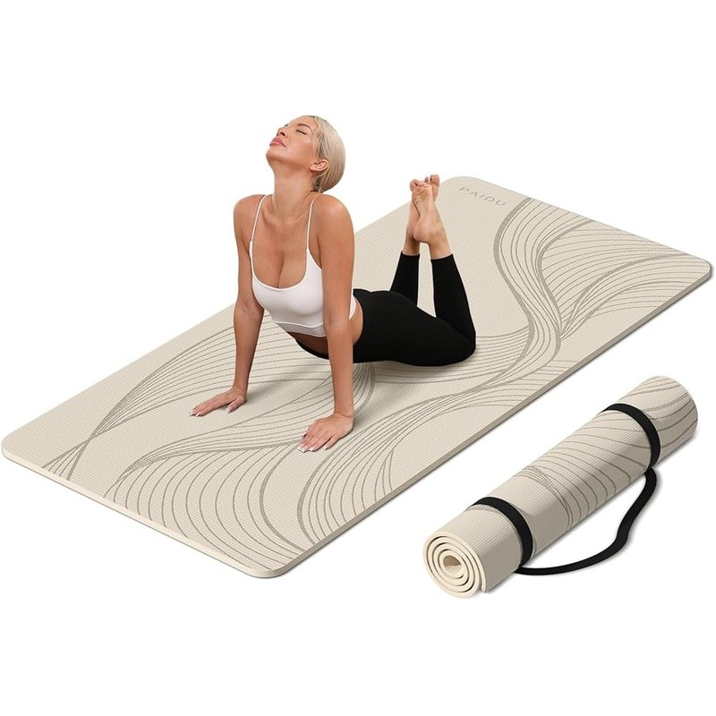 Extra Thick Non Slip Exercise Mat Pilates Yoga Stretching Home Gym Workouts New