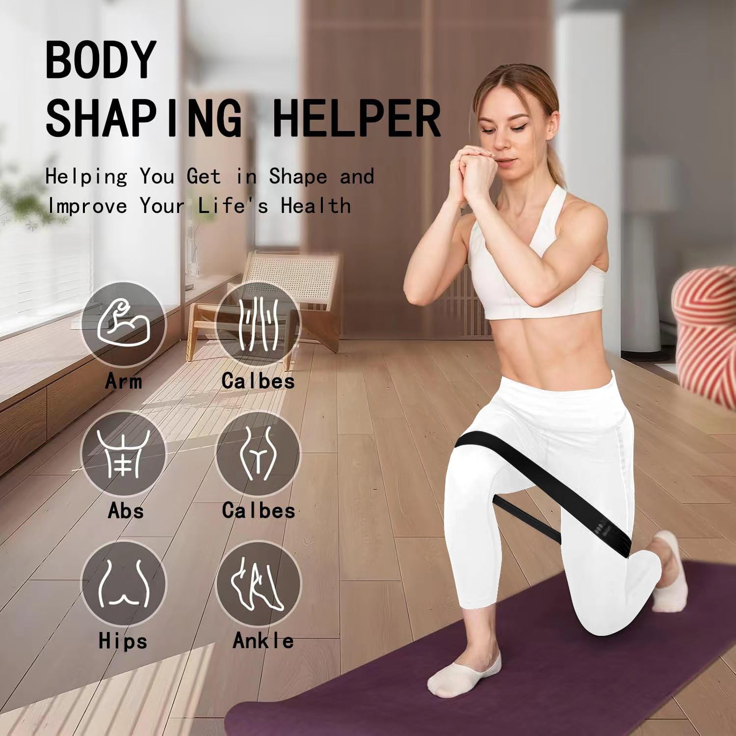 Yoga Knee Support Pad 6 PCS Foam Cushion Pilates Exercise Kneeling Mat