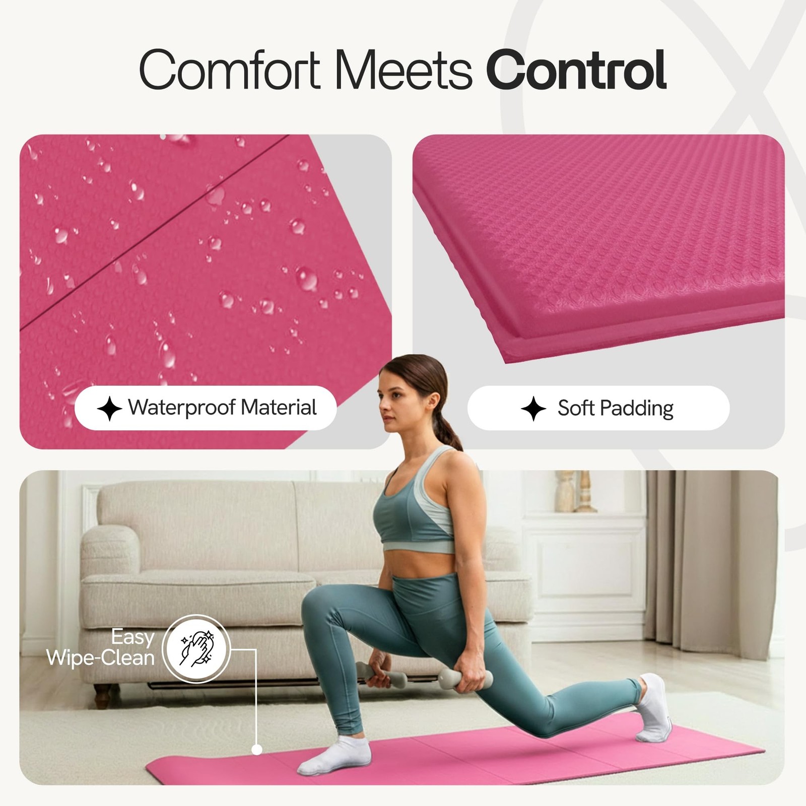 Folding Yoga Mat, TPE Folding Yoga Mat, Foldable Exercise Mat for Yoga, Pilat…