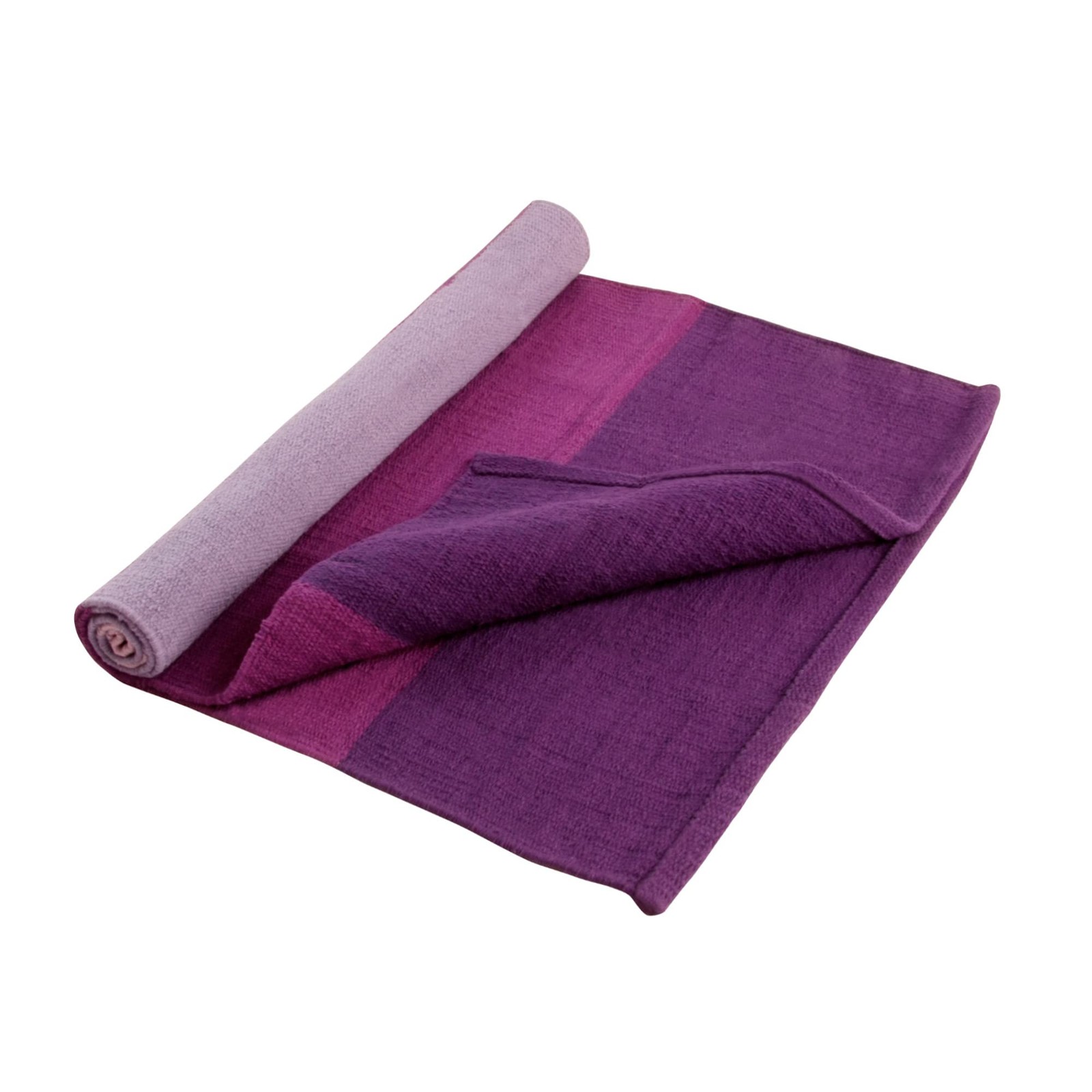 Hugger Mugger Cotton Yoga Rug Lavender Fields Absorbent, Grippy Tight Weave…
